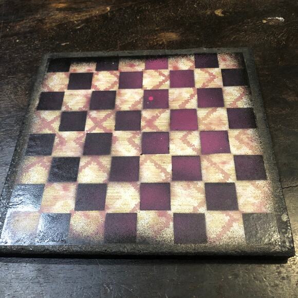 Scrapbook Chess Set - Purple Basket Pattern - Picture 8 of 10